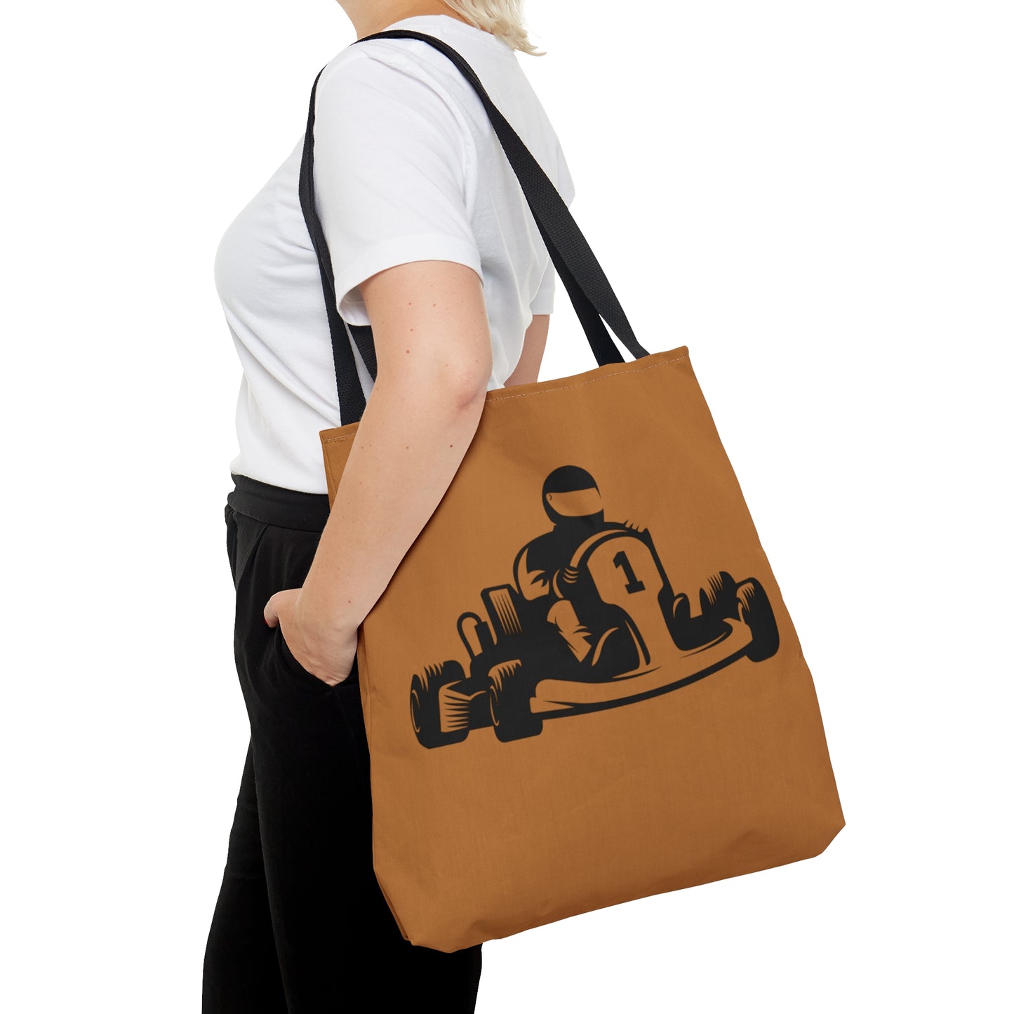 Tote Bag: Racing Lite Brown