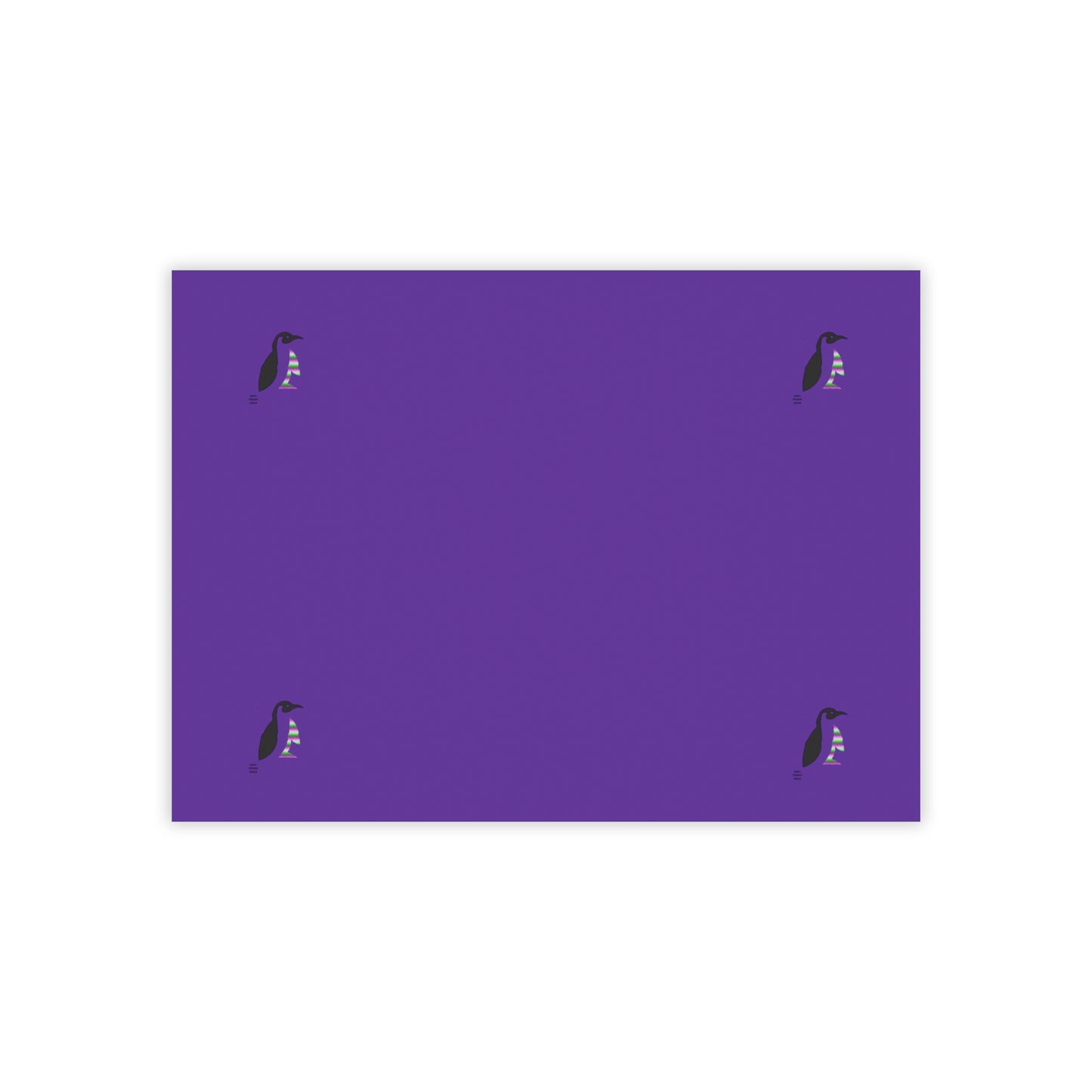 Post-it® Note Pads: Crazy Penguin World Logo Purple