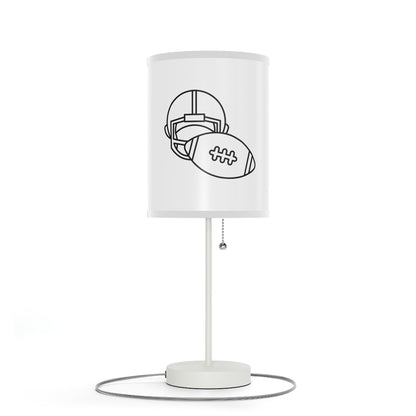 Lamp on a Stand, US|CA plug: Football White