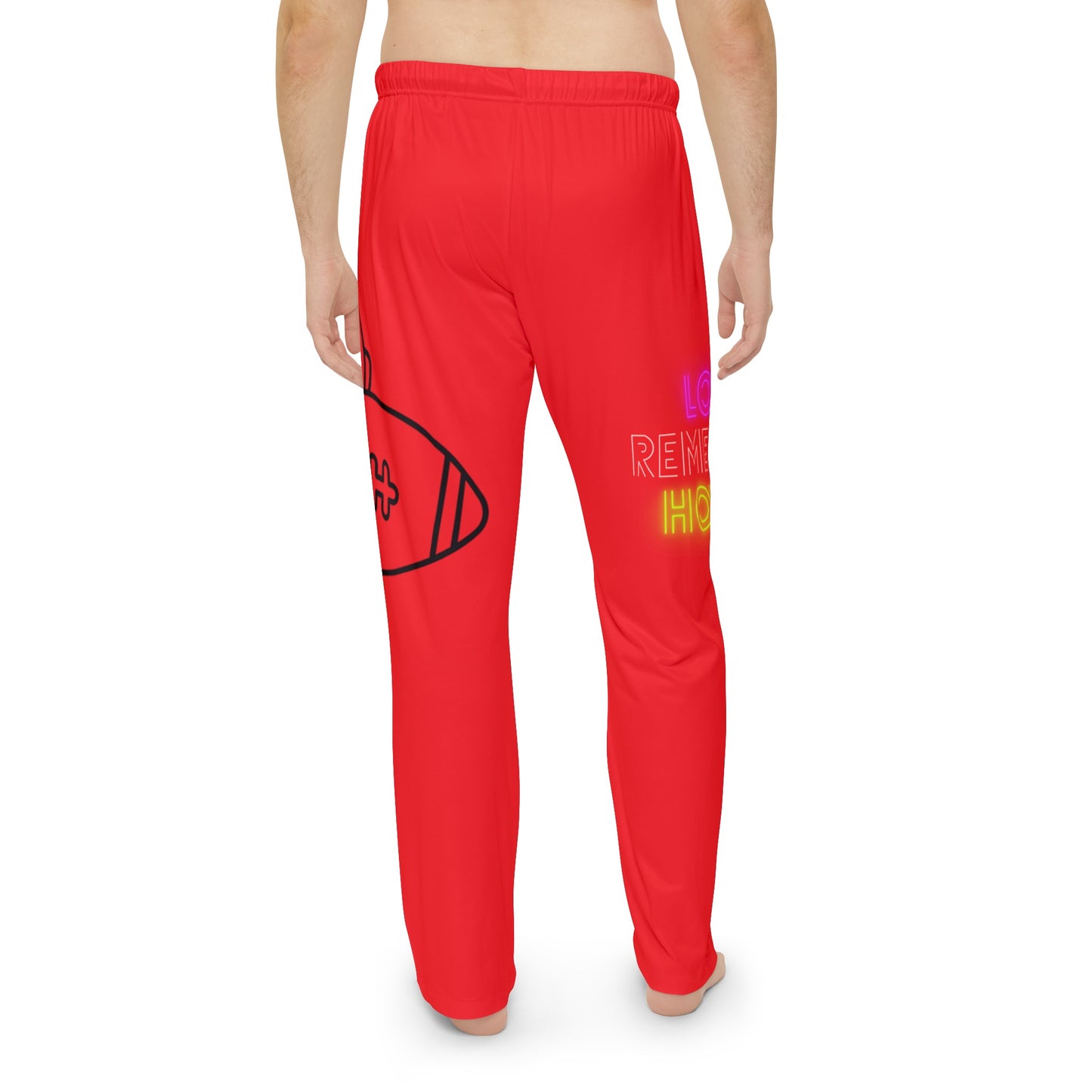 Panlalaking Pajama na Pantalon: Football Red