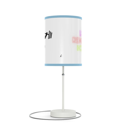 Lamp on a Stand, US|CA plug: Weightlifting White