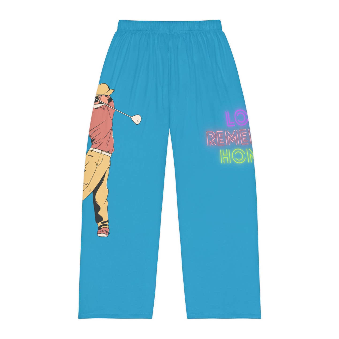 Men's Pajama Pants: Golf Turquoise