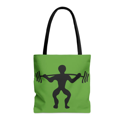 Tote Bag: Weightlifting Green