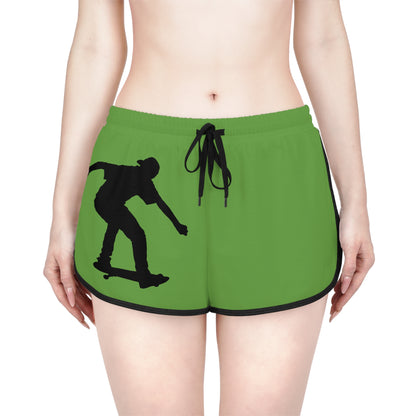 Women's Relaxed Shorts: Skateboarding Green