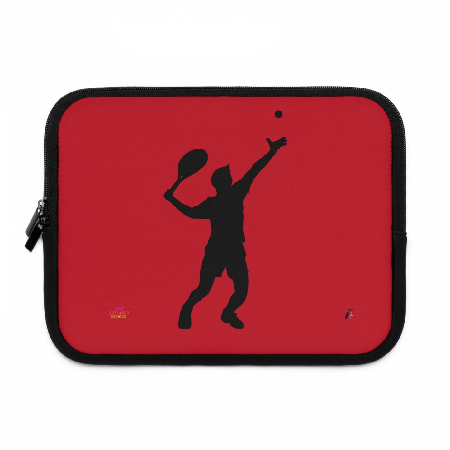 Laptop Sleeve: Tennis Dark Red