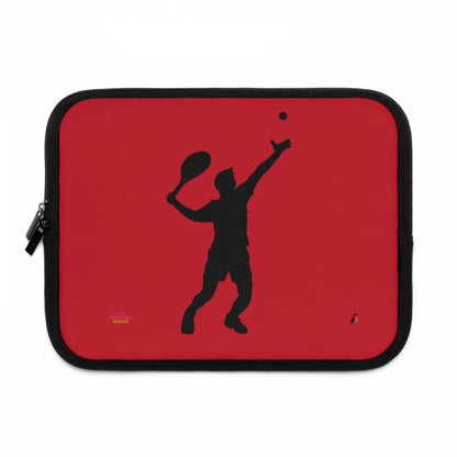 Laptop Sleeve: Tennis Dark Red