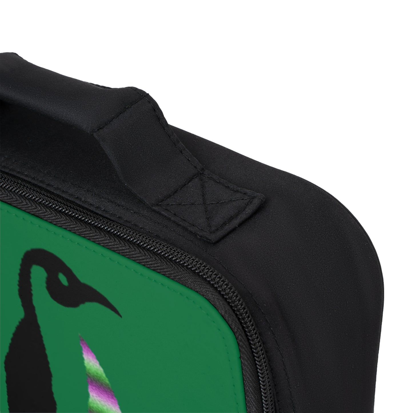 Lunch Bag: Crazy Penguin World Logo Dark Green