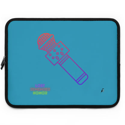 Laptop Sleeve: Music Turquoise