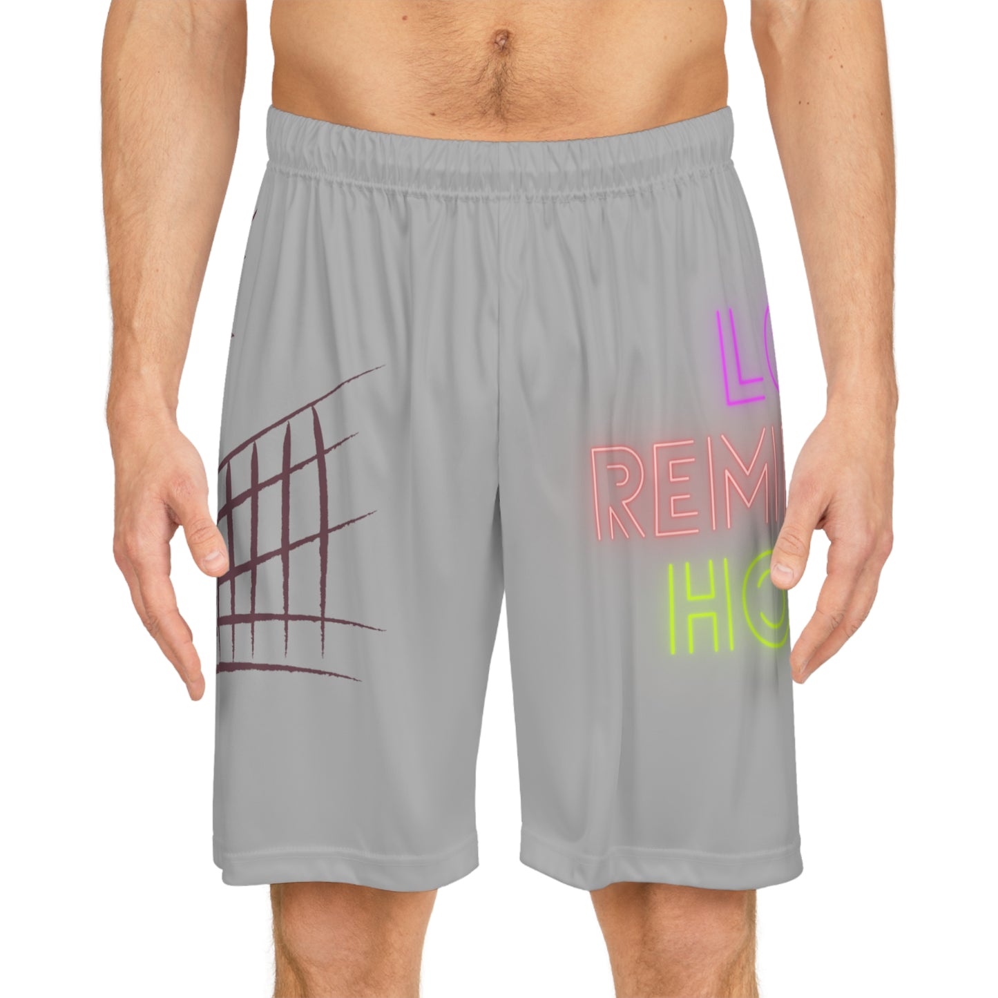 Basketball Shorts: Volleyball Lite Grey