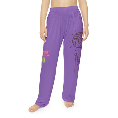 Pambabaeng Pajama Pants: Volleyball Lite Purple 