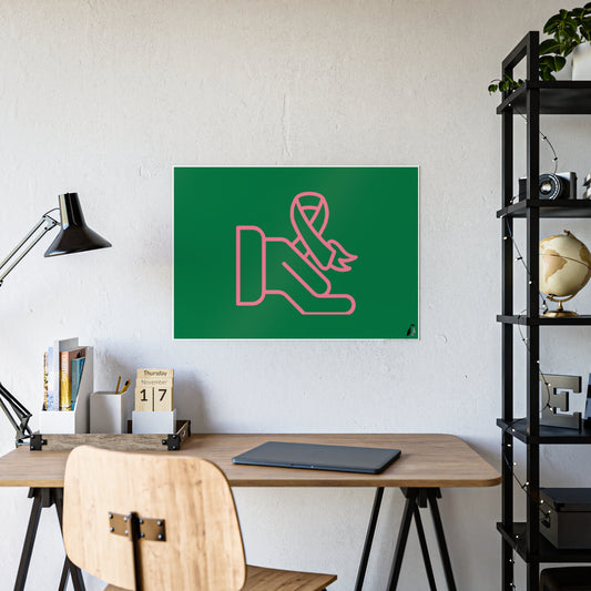 Gloss Posters: Fight Cancer Dark Green