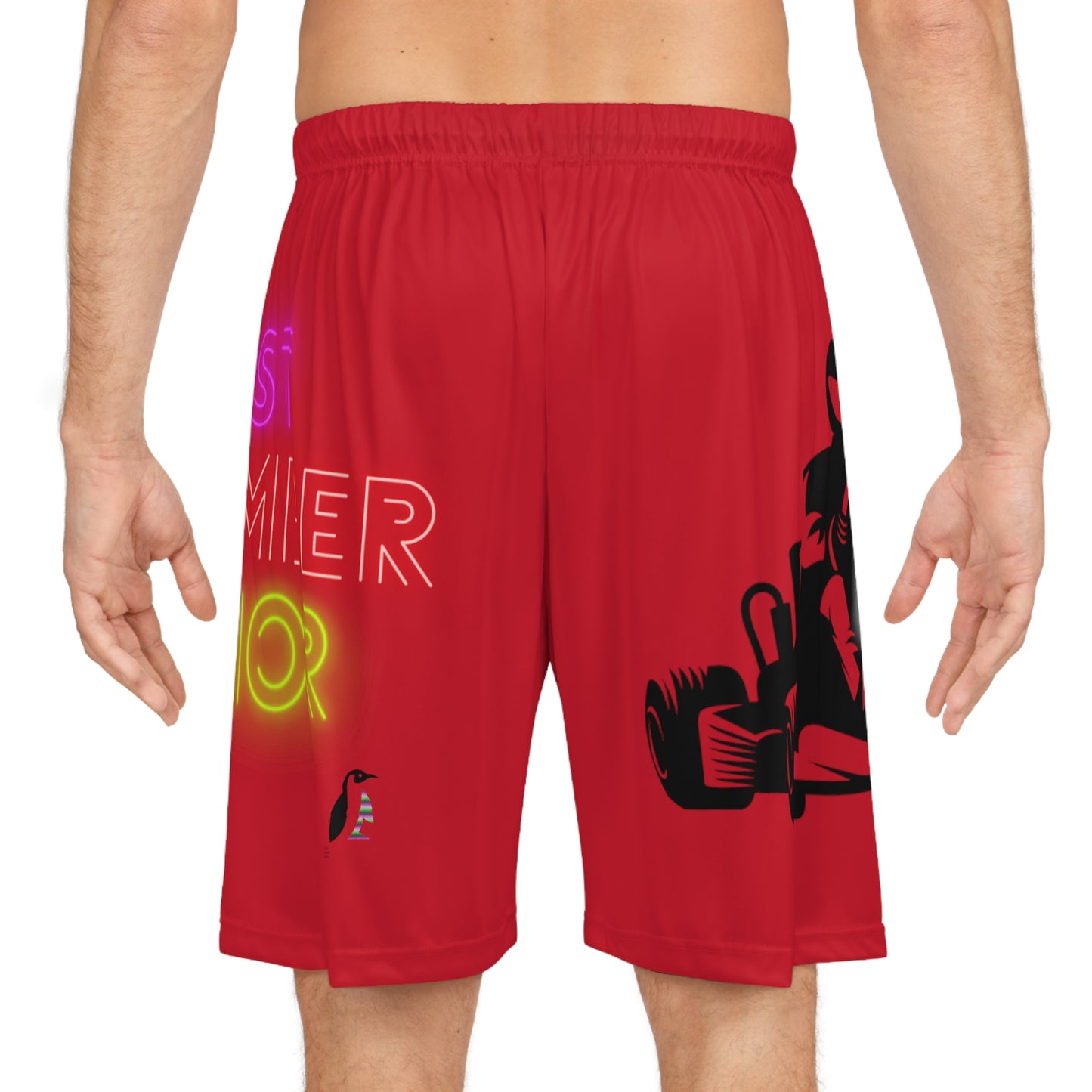 Basketball Shorts: Racing Dark Red