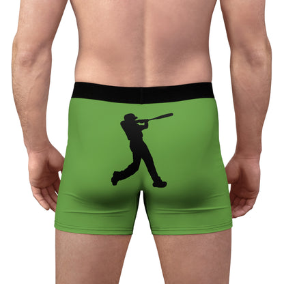 Men's Boxer Briefs: Baseball Green