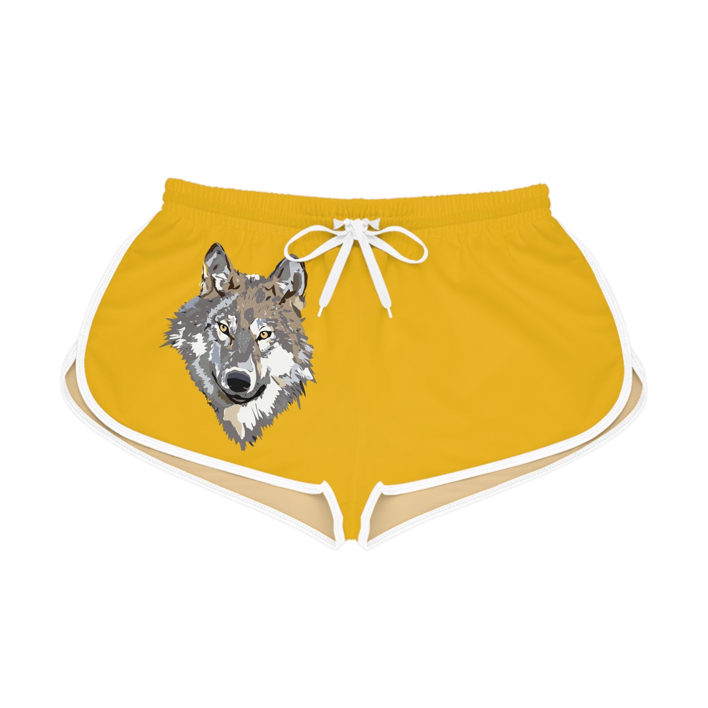 Women's Relaxed Shorts: Wolves Yellow