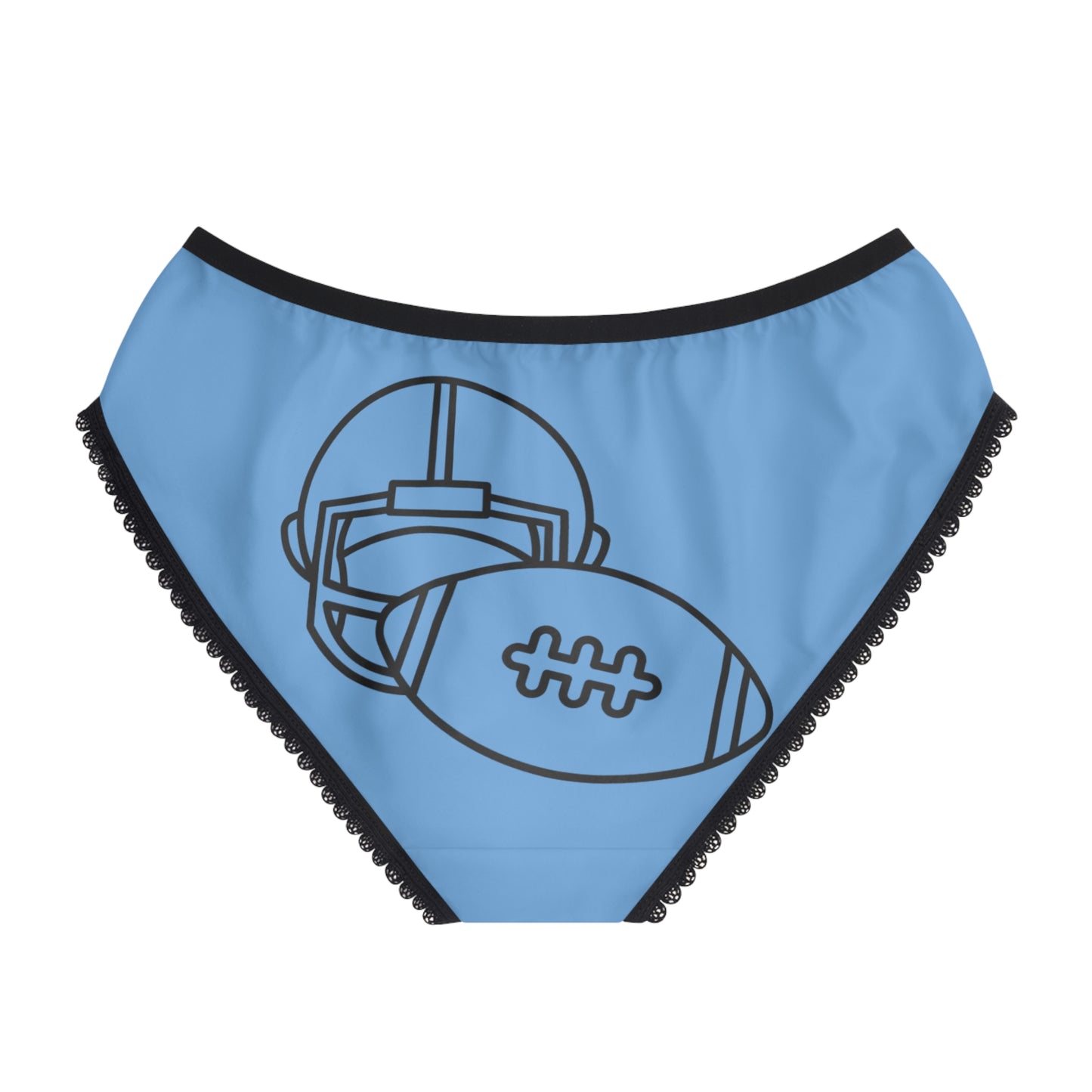 Women's Briefs: Football Lite Blue