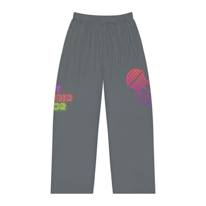 Women's Pajama Pants: Music Dark Grey