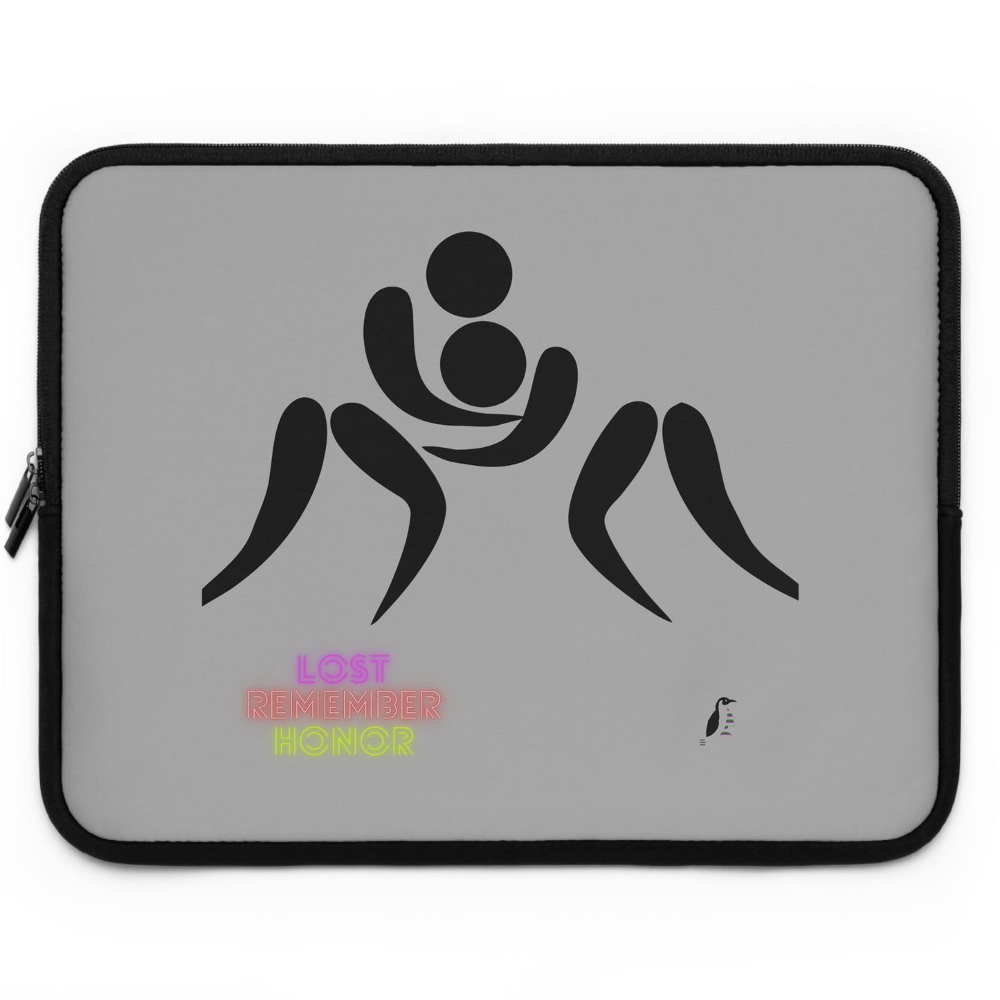 Laptop Sleeve: Wrestling Lite Grey