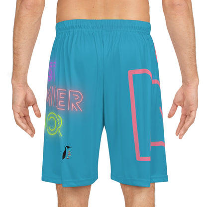 Basketball Shorts: Fight Cancer Turquoise