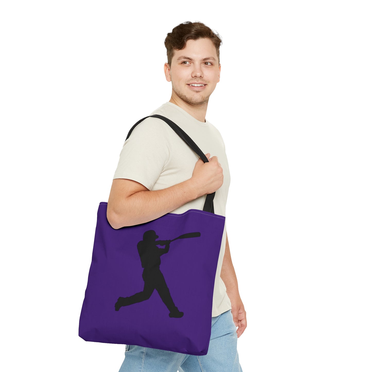 Tote Bag: Baseball Purple