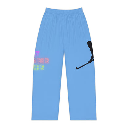 Pambabaeng Pajama Pantalon: Hockey Lite Blue