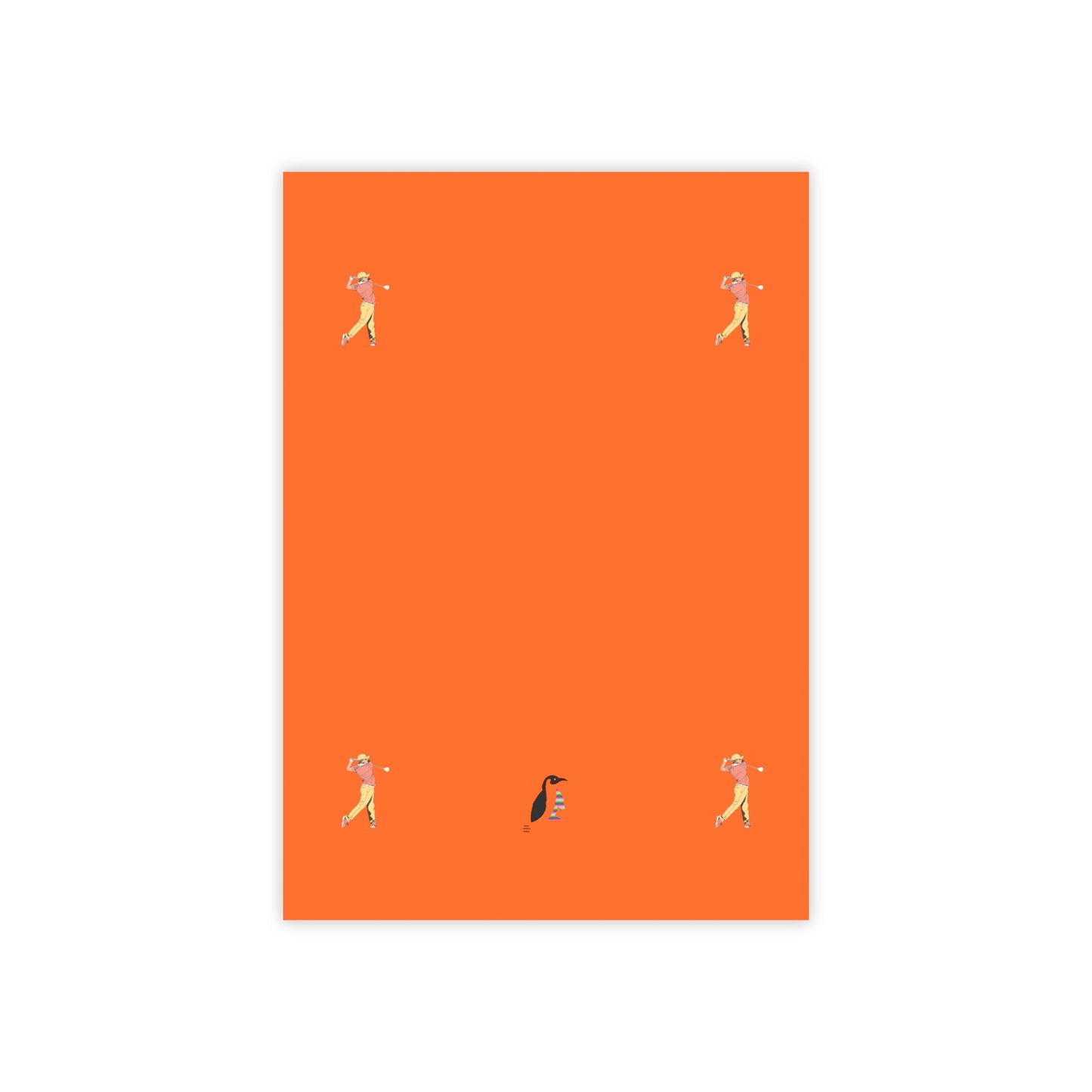 Post-it® Note Pads: Golf Orange