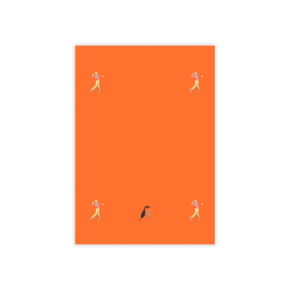 Post-it® Note Pads: Golf Orange