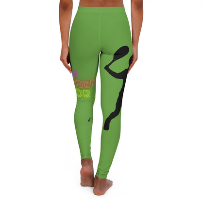 Women's Spandex Leggings: Tennis Green