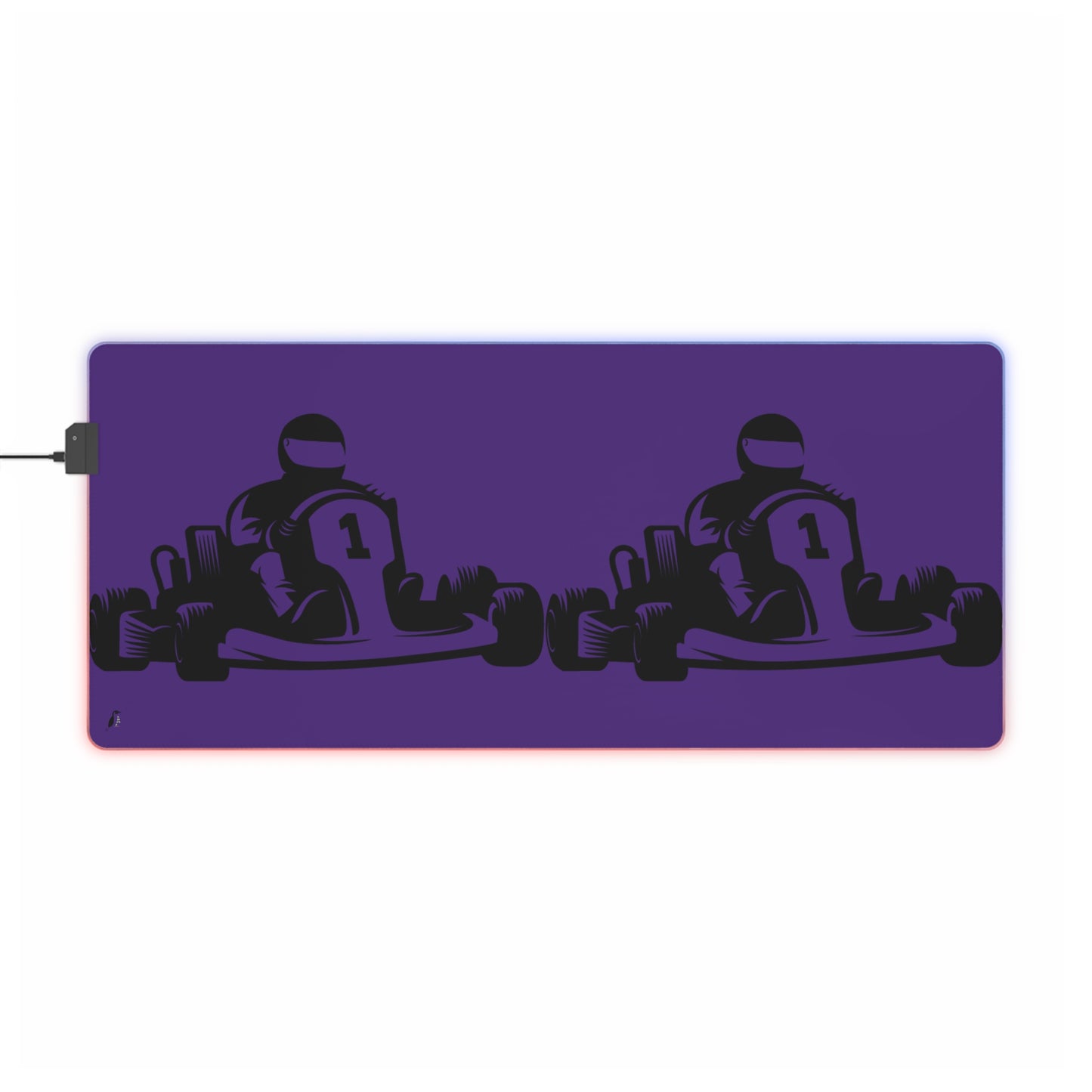 LED Gaming Mouse Pad: Racing Purple