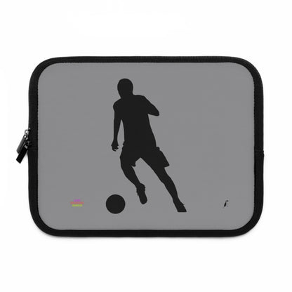 Laptop Sleeve: Soccer Grey