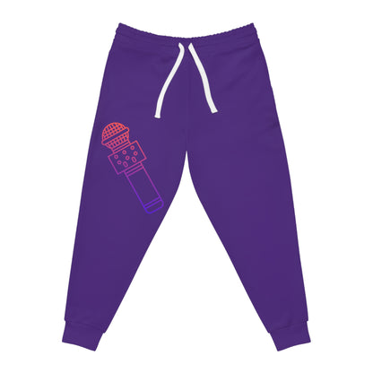 Athletic Joggers: Music Purple