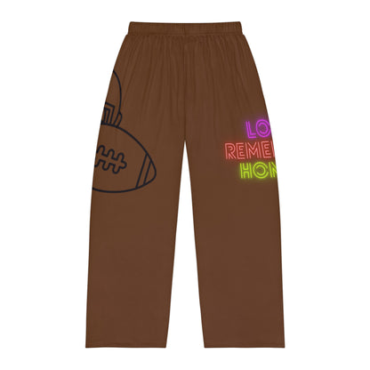 Men's Pajama Pants: Football Brown