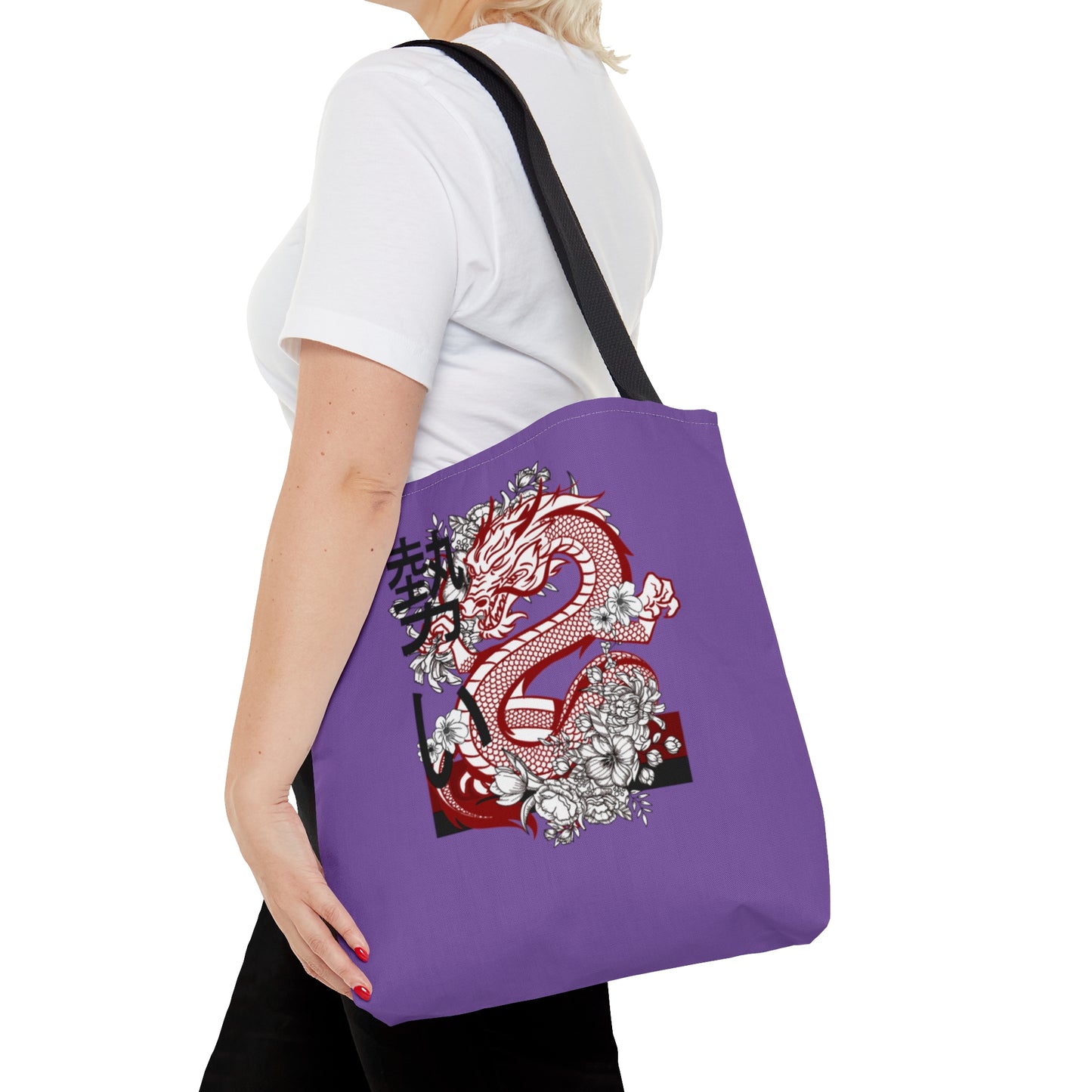 Tote Bag: Dragons Lite Purple