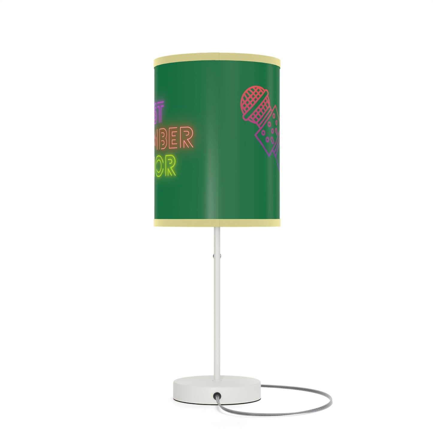 Lamp on a Stand, US|CA plug: Music Dark Green