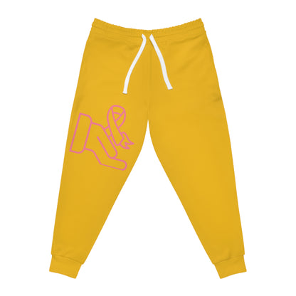 Athletic Joggers: Fight Cancer Yellow