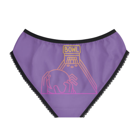 Women's Briefs: Bowling Lite Purple