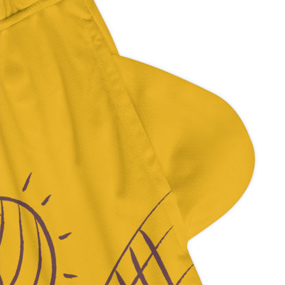 Basketball Rib Shorts: Volleyball Yellow