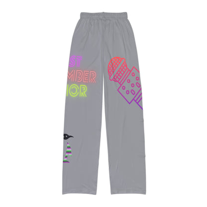 Kids Pajama Pants: Music Grey