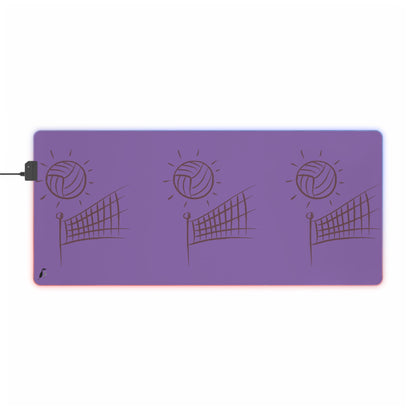 LED Gaming Mouse Pad: Volleyball Lite Purple