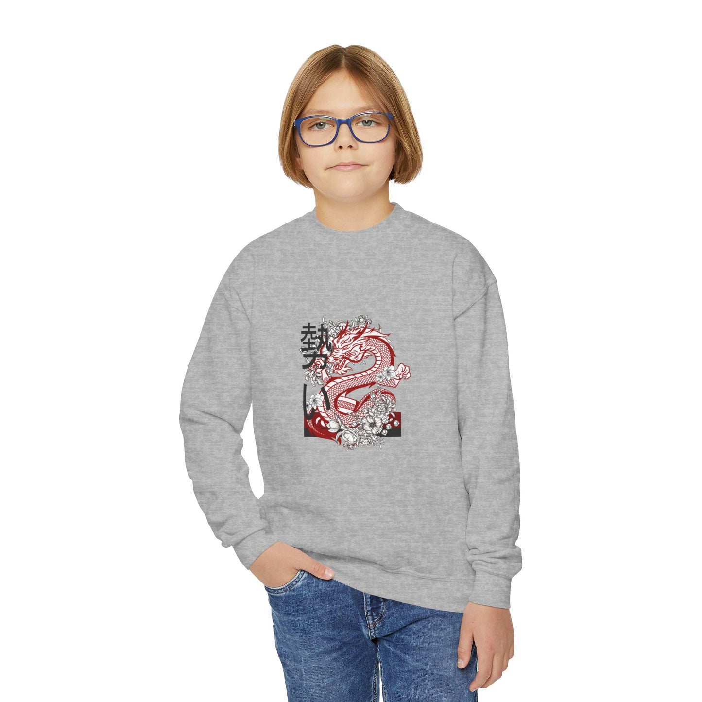 Youth Crewneck Sweatshirt: Mga Dragon 