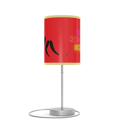 Lamp on a Stand, US|CA plug: Wrestling Red