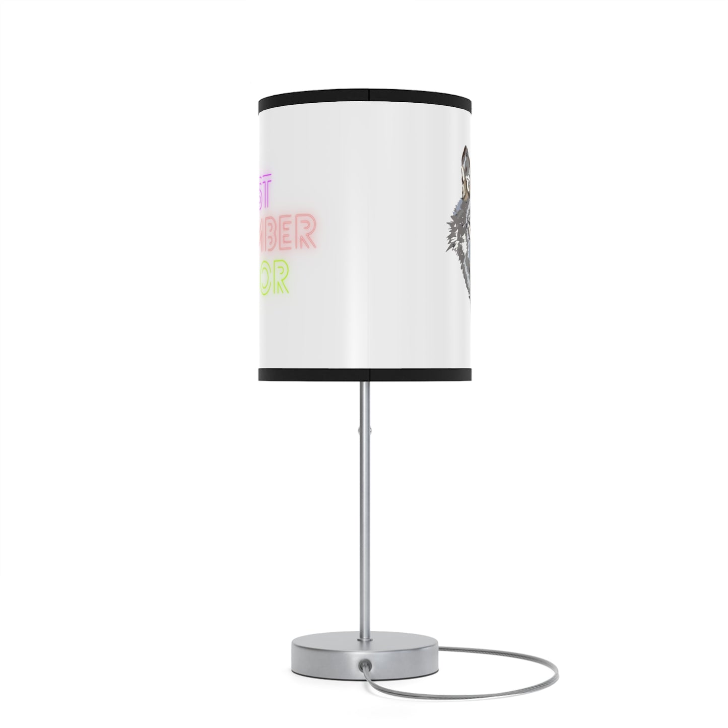 Lamp on a Stand, US|CA plug: Wolves White