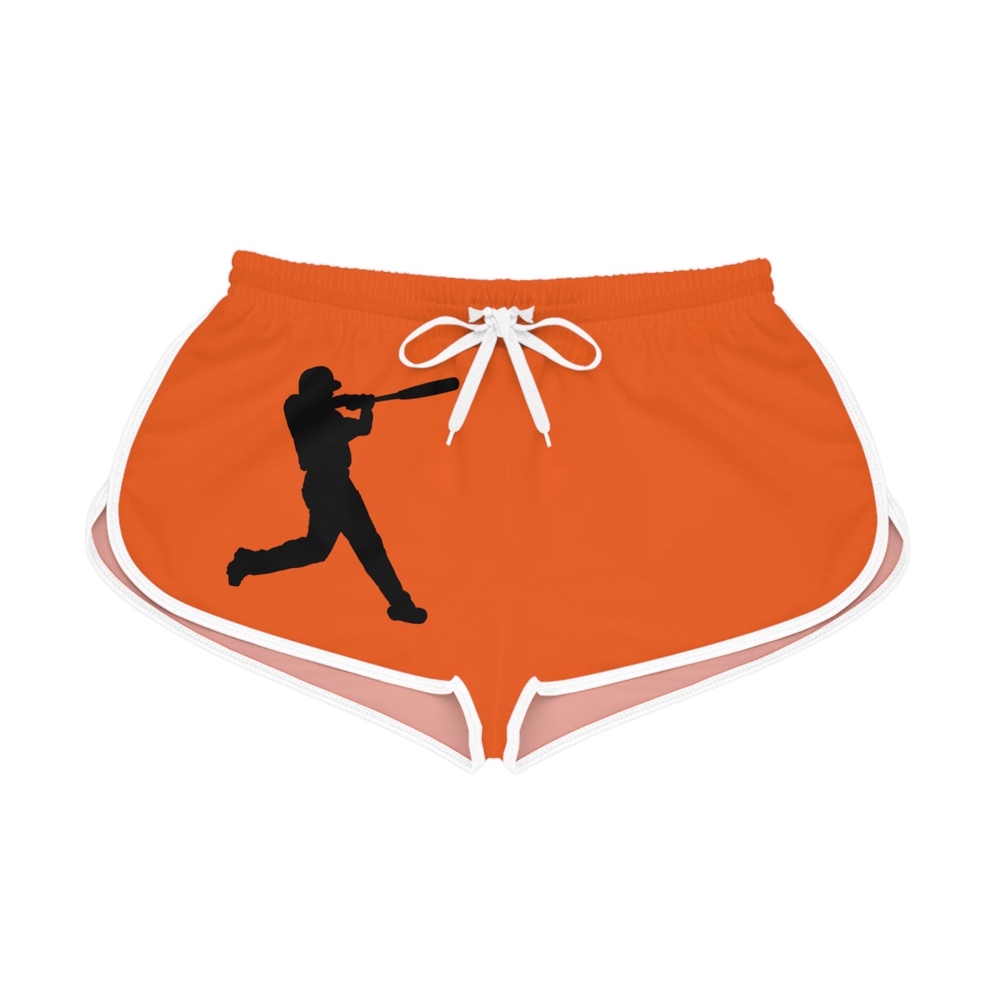 Women's Relaxed Shorts: Baseball Orange