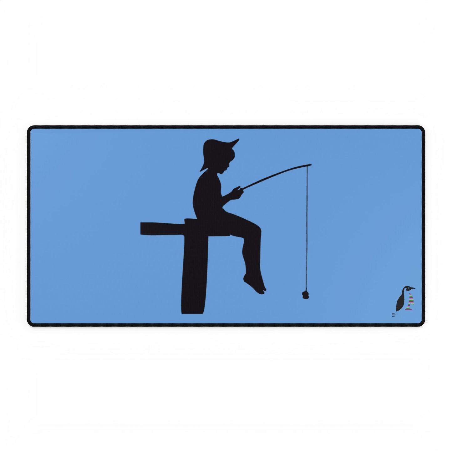 Desk Mats: Fishing Lite Blue