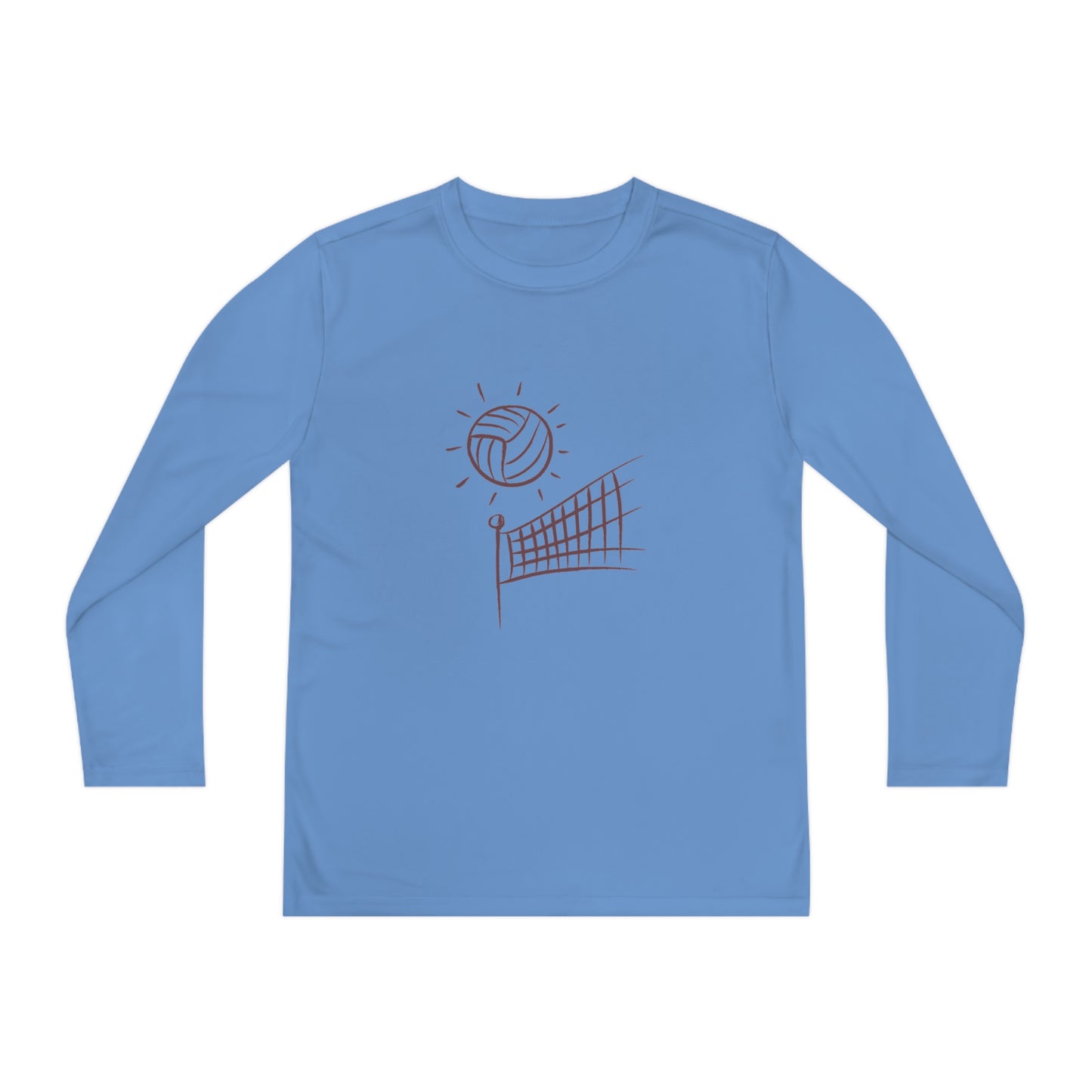 Youth Long Sleeve Competitor Tee: Volleyball