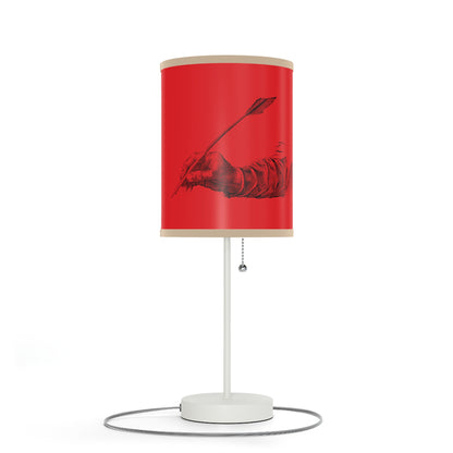 Lamp on a Stand, US|CA plug: Writing Red 