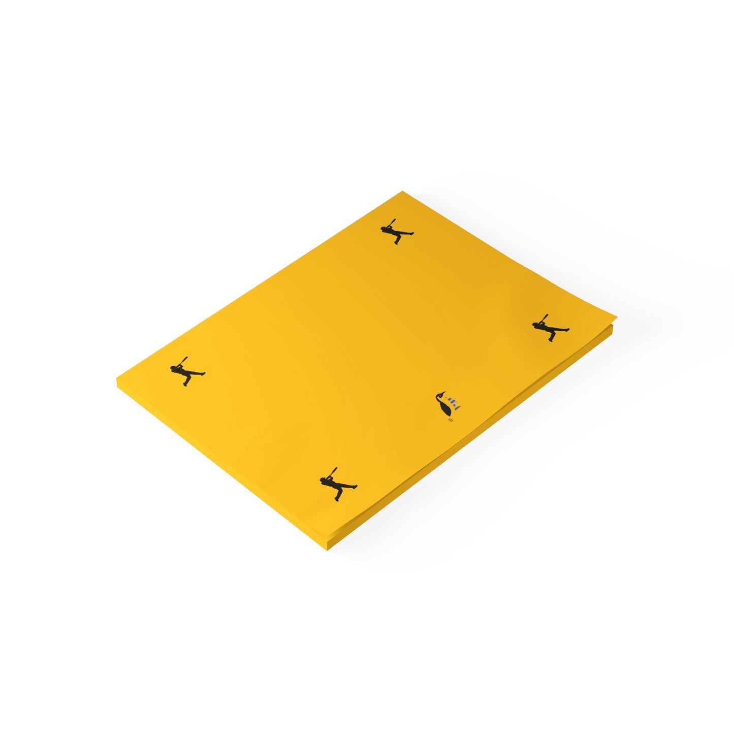 Post-it® Note Pads: Baseball Yellow