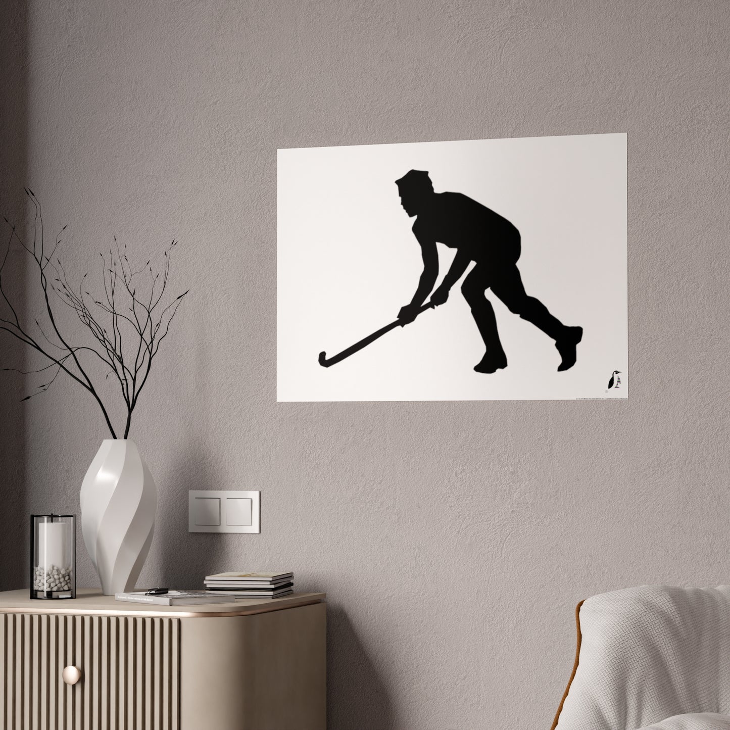 Gloss Posters: Hockey White