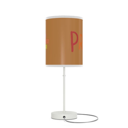 Lamp on a Stand, US|CA plug: LGBTQ Pride Lite Brown