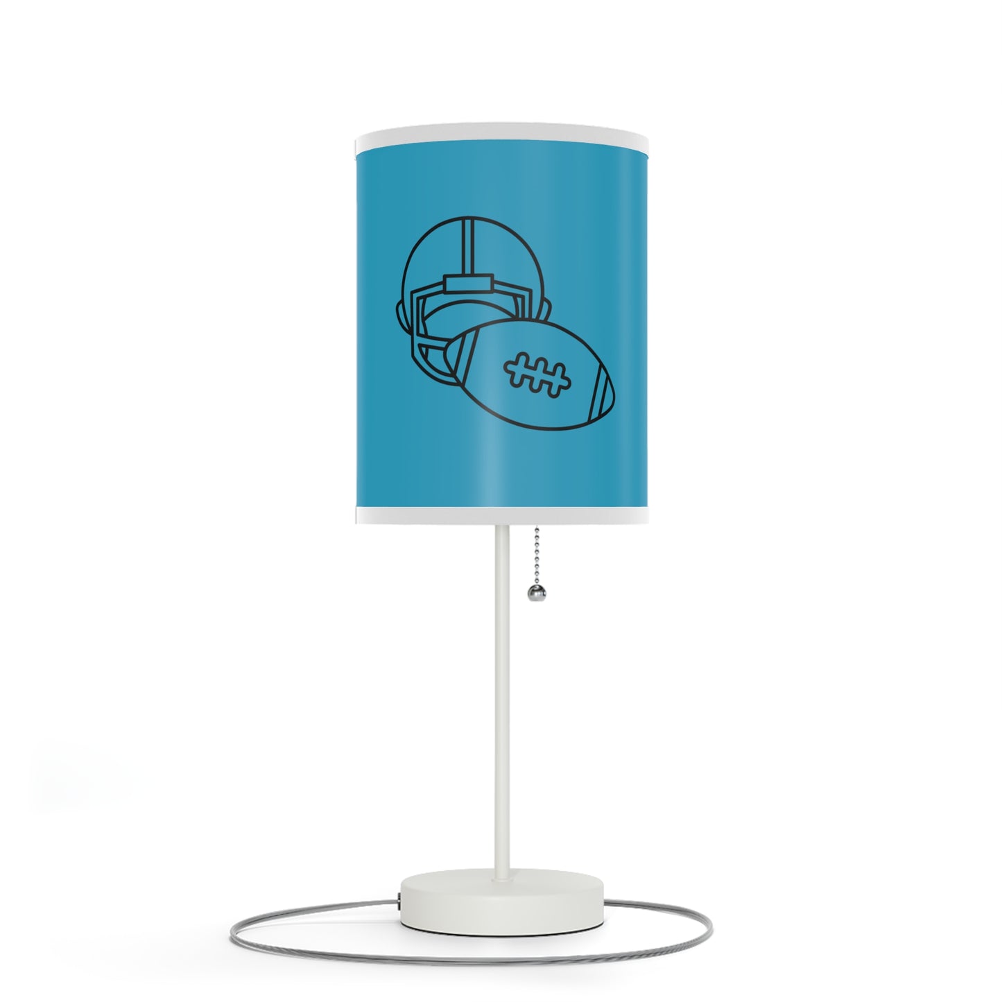 Lamp on a Stand, US|CA plug: Football Turquoise 