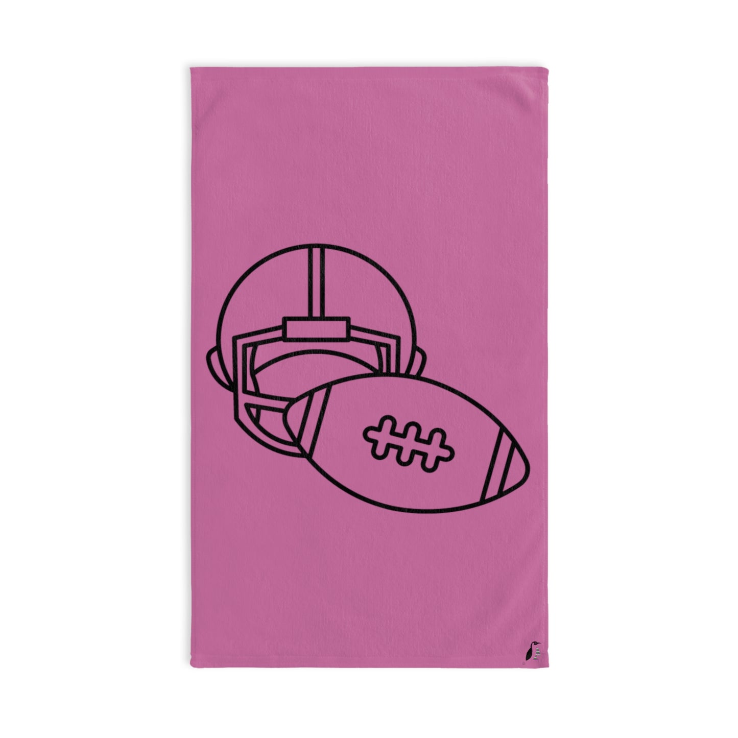 Hand Towel: Football Lite Pink